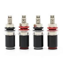 

4pieces hi-end Rhodium Plated HIFI Amplifier Speaker Terminal Binding Post Socket