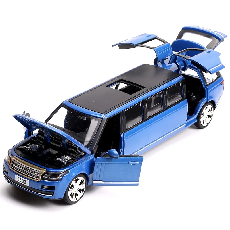 

1:32 Diecast Car Model Toy Car Metal Simulated Extended Alloy Vehicle Model Sound And Light Pull Back Car Collection Boy Gift