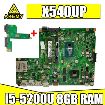 شراءاللوحة الأم للكمبيوتر المحمول Akemy X540UP X540U A540U R504U Mainboard W / I5-5200U 8 جيجابايت من ذاكرة الوصول العشوائي DDR3 GT920M لوحة HDD خالية من وحدة معالجة الرسومات