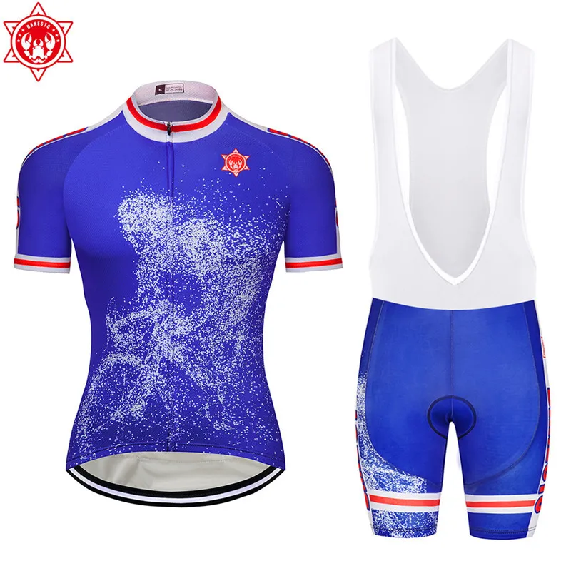 

Banesto New Team Short Sleeves Breathable Cycling Jerseys Bib Set Quick Dry Bike Clothes Ropa Maillot Ciclismo with 9D GEL