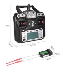 Original! Flysky FS-TM10 FS-i6X 10ch 2.4ghz afhds rc transmissor modelo de rádio sistema controlador remoto com FS-IA10B receptor
