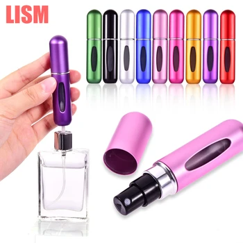 

Fashion Mini Refillable Perfume Bottle Canned Air Spray Bottom Pump Perfume Atomization for Travel 5ml Travel needs drop