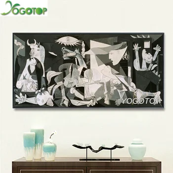 

Large square/round drill 5D Diy Diamond Painting Embroidery Spain France Picasso Classic Guernica 1937 Germany Figure YY1803