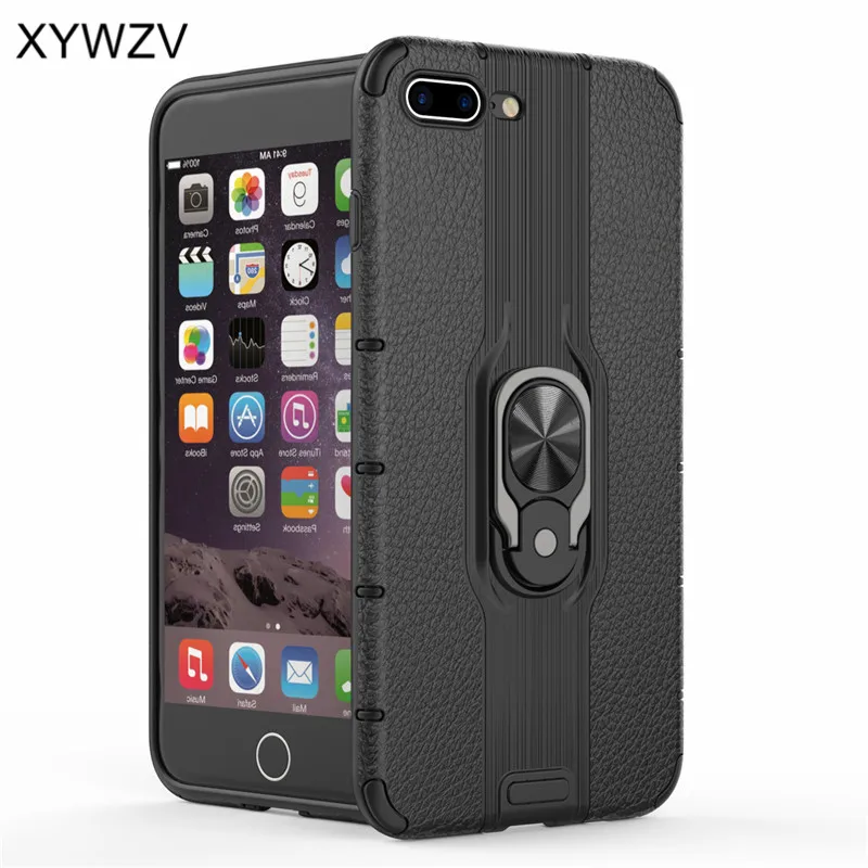 For iPhone 8 Plus Case Armor Rubber Ring Bracket Hard Back Phone Protective Cover Shell |