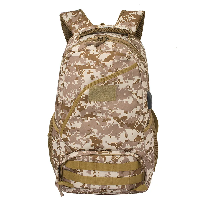 

Cross Border for USB Tactical Backpack Outdoor Camouflage Mountaineering Bag Army Fans ye zhan bao Riding Backpack a Generation