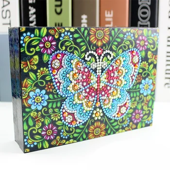 

Flower Design 5D Diamond Painting Kit Diamond Mosaic Embroidery Cross Stitch Jewelry Box Girlfriend Gift Home Decor Storage Box