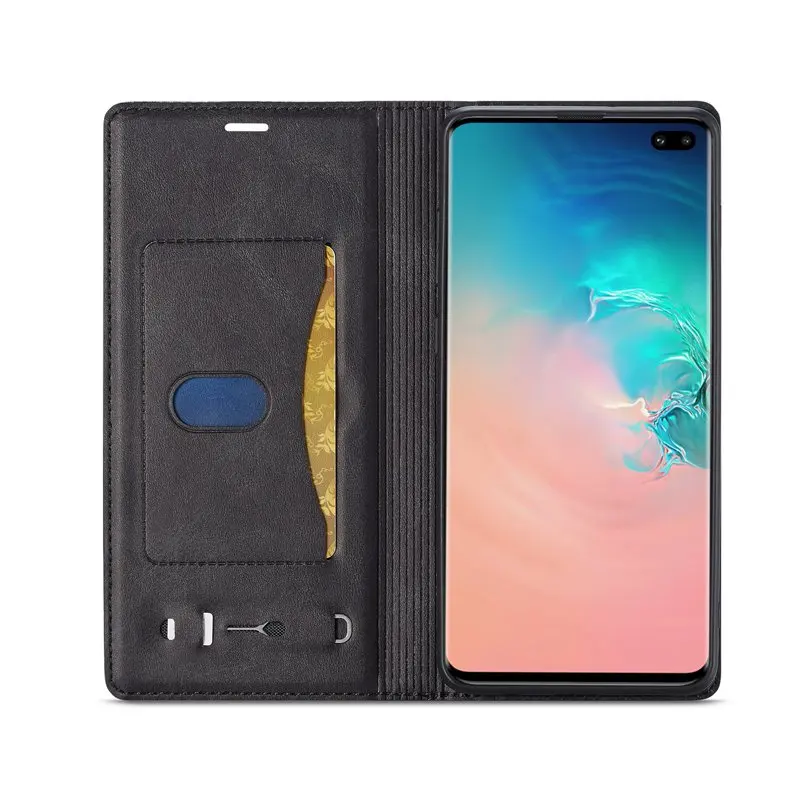 Чехол-книжка для samsung Galaxy S10 Plus S10e, чехол из искусственной кожи, держатель для карт, сумка для телефона, чехол для samsung S10Plus S10+ чехол