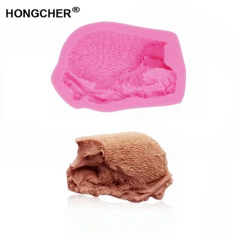 

3D three-dimensional new animal hedgehog candy chocolate silicone mold, cake mold home kitchen baking tools, DIY handmade soap