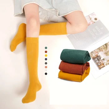 

Women knee Long Socks Woman Cotton Fashion Colorful High Quality Female Leg Socks Vintage Hiphop Skateboard Sock Student Fashion