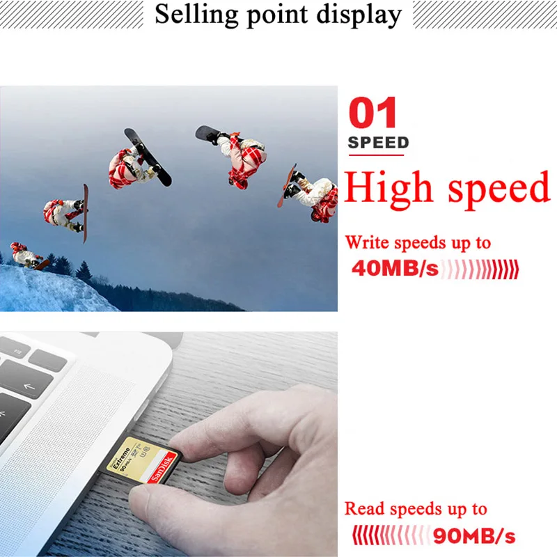 SanDisk ޸ ī ͽƮ 32 Ⱑ Ʈ 64 Ⱑ Ʈ 128 Ⱑ Ʈ SD ī C10 U3 V30 4K  ī޶ 150 ްƮ/ SDHC/SDXC UHS-I ÷ ī