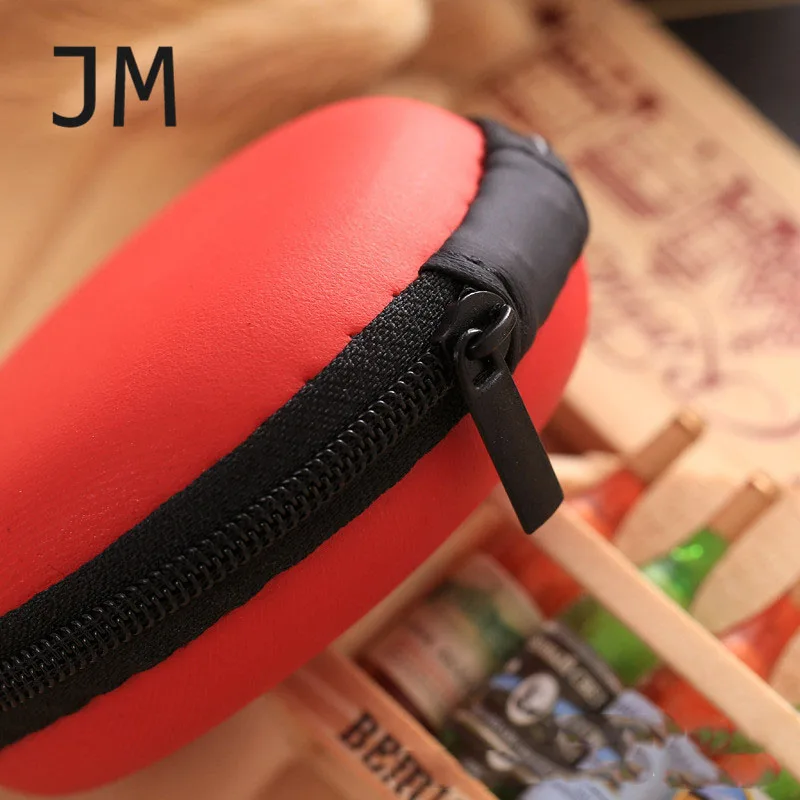 JM Purse Children's Wallet Round Small Coin Purses Women Children Mini Wallet Coin Box Storage Carrying Zipper Earphone Bag