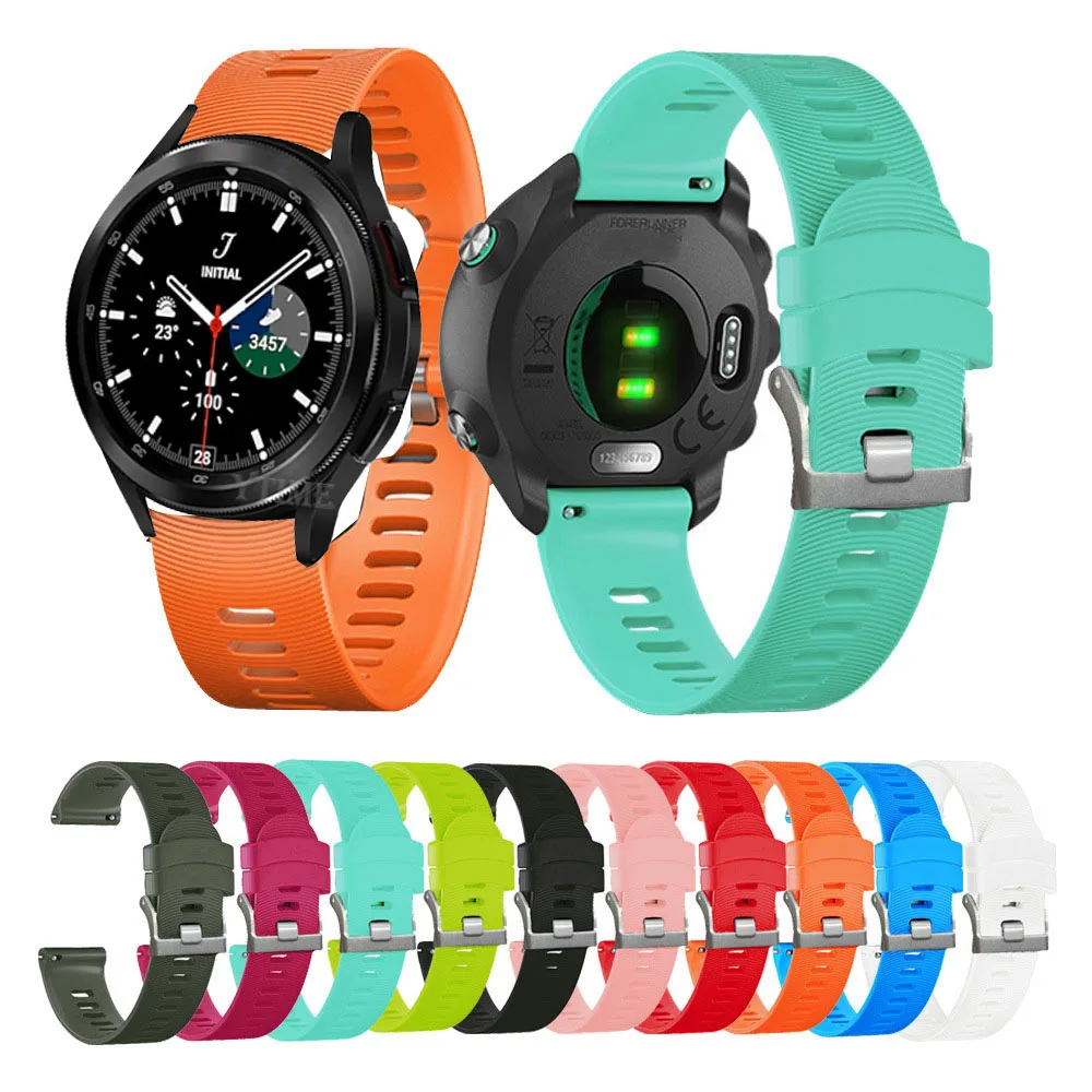 Per Samsung Galaxy Watch 4 44Mm 40Mm Cinturino In Silicone 20Mm Cinturino Per Samsung Galaxy Watch 4 Classic 42Mm 46Mm Bracciale Correa