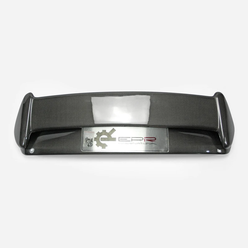 Carbon Fiber Spoiler Glossy Finish Rear Trunk Wing Racing Boot Lid Kit