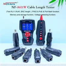 Novo NF-8601W multi-funcional testador de cabo de rede lcd comprimento do cabo testador breakpoint tester versão inglês nf_8601w