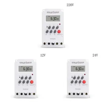 

Mini Timer Switch Time Relay 12/24/220V DC Input 7 Days Programmable 24Hours