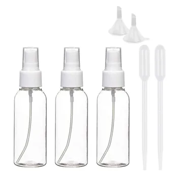 

3Pcs Transparent Empty Bottle Spray Bottles 50ml Travel Bottle Set Mini Refillable container Liquid Containers Bottles #25