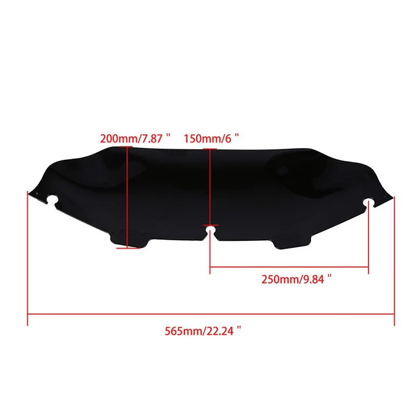 POSSBAY 6 &quotвелосипедный мотоцикл обтекатель лобовое стекло Cafe Racer Scooter Windscreen для Harley