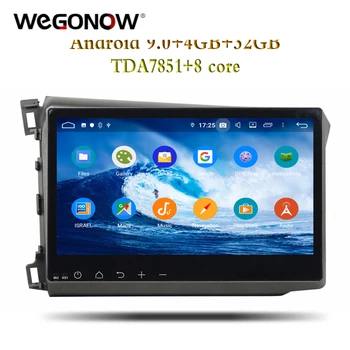 

HD IPS 10.1" TDA7851 1din Android 9.0 For Honda CIVIC 2012-2015 4GB RAM 8 Core 32G Car DVD Player GPS map RDS Radio wifi BT 4.2