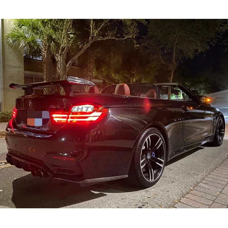 US $129.60 M Performance Style For BMW M1 M2 M3 M4 M5 M6 F10 F30 G30 GT Spoiler Carbon Fiber Spoiler Wing Trunk Boot Cover Car Styling