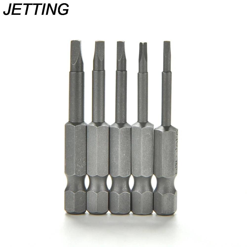 5Pcs/Set 50mm  1/4" S2 Magnetic  angle Head Screwdriver Bit Steel Hex Shank Anti Slip Phillips Elec c Power Tool Accessories