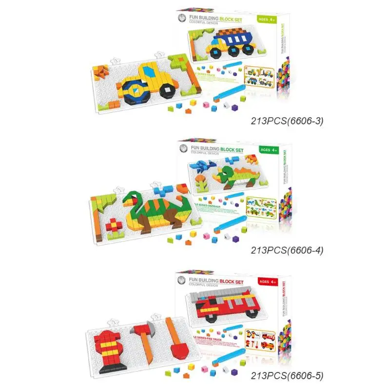 Fun ABS Baby DIY Fire Truck Building 