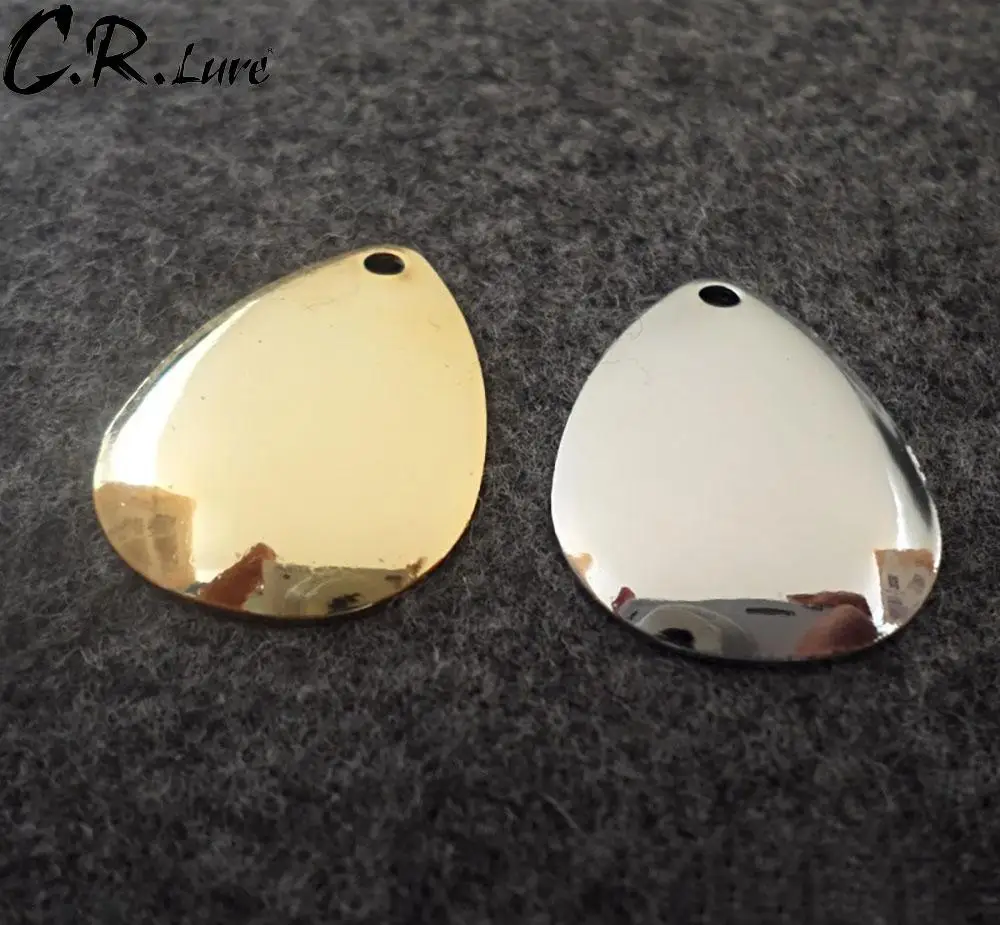 10pcs Nickel Plating Steel Colorado Spinner Smooth Blades Finish For Spinner Baits Fishing Lure