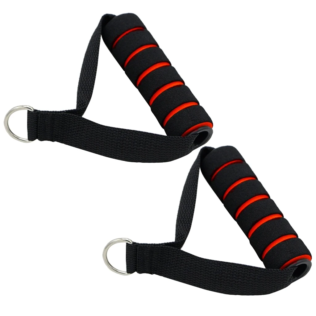 Premium Heavy Duty Exercise Handles Cable Machine Attachments Resistance Bands Handles Grips Strap Resistance Bands Handle 