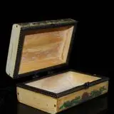 

Pure ox bone painter jewelry box of fine workmanship