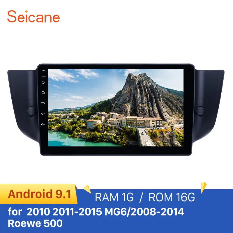 Seicane Android 9,1 Автомобильный gps Радио 9 дюймов для 2010- MG6/2008- Roewe 500 с HD сенсорным экраном Поддержка Carplay камера заднего вида