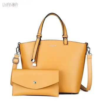 

Hot Sales Pu Leather Famale Top-Handle Lady Composite Bags Women Messenger Wild Handbag Shoulder Handbags Tote For Women