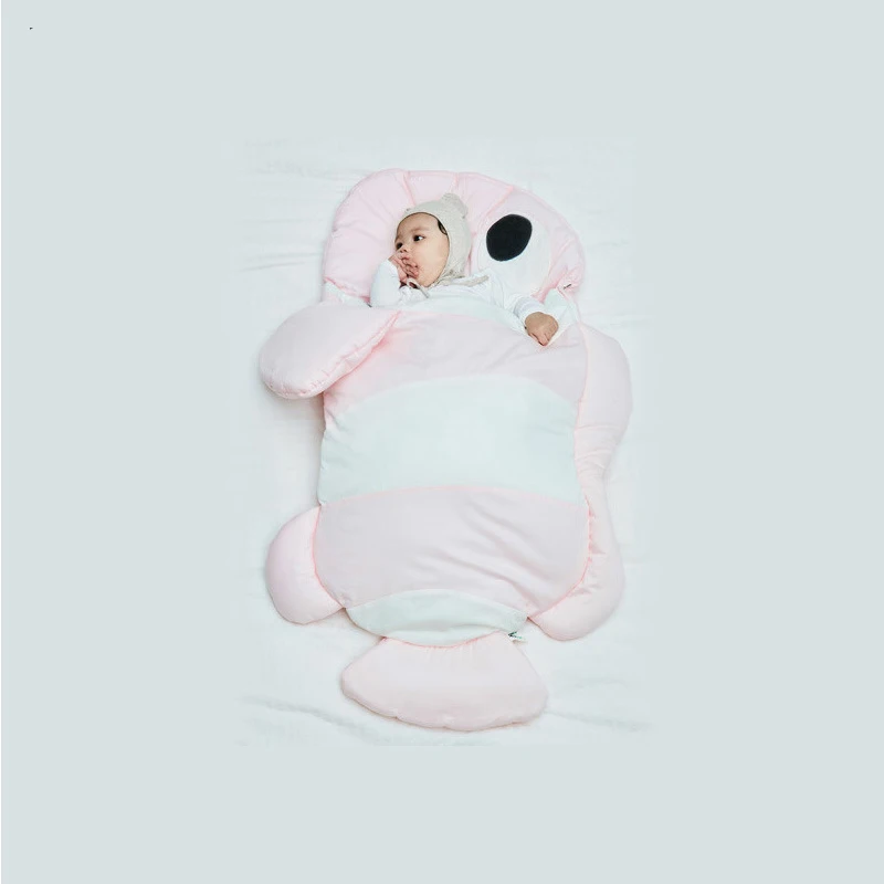 Pink Clownfish Спальный конверт кокон для кровать для новорожденных коляска детская спальная сумка осень зима мягкое стеганое одеяло для детской кроватки защита для кроватки детское постельное белье - Цвет: Pink Clownfish