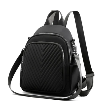 

Fashion Black Women Backpack High Quality Backpacks for Teenage Girls Thread Female School Shoulder Bag Casual Travel mochila