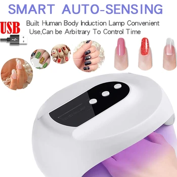 

ABVP Nail Art Accessories, LED UV Nail Lamp for Gel Nail Dryer with Sensor, and Toe Nail Curing, for Salon & Home 36W UV Nail Ge