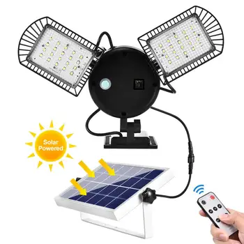 

Solar Garage Light Outdoor IP65 Waterproof LED Light Solar Powered Light with Solar Panel and Remote Control for Garden Garage