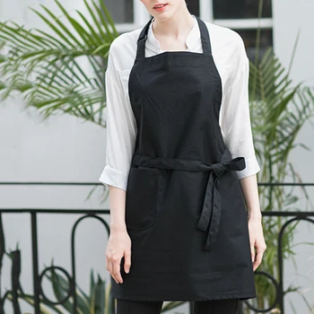 

1pc Painter Baker Work Uniform Apron 72cm Home Kitchen Bartender Chef Cooking Dress Cotton Strap Aprons