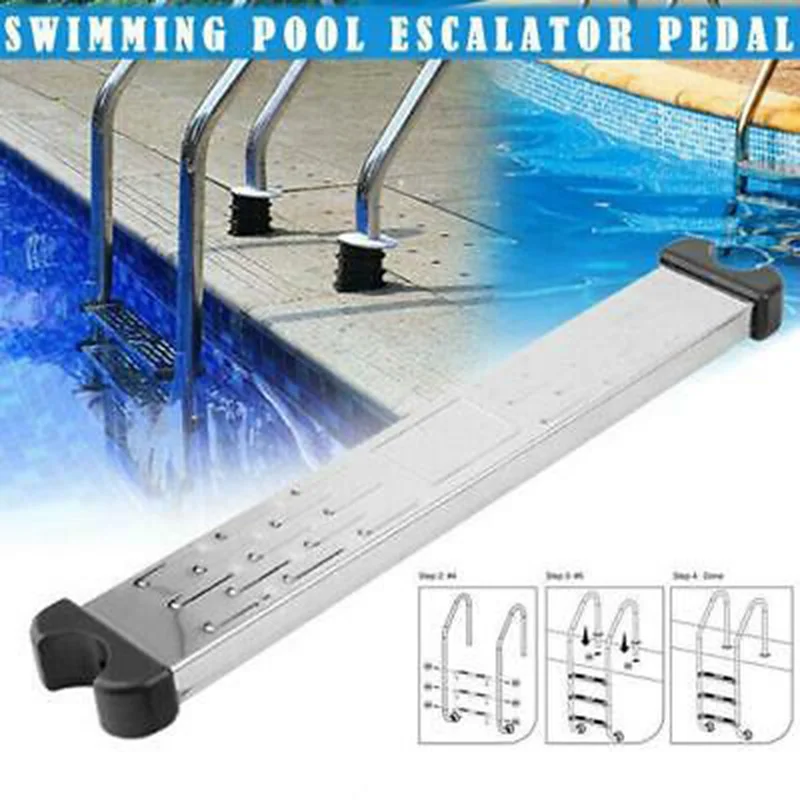

304/316 Stainless Steel Pool Ladders Pedal Screws Rust-proof Portable