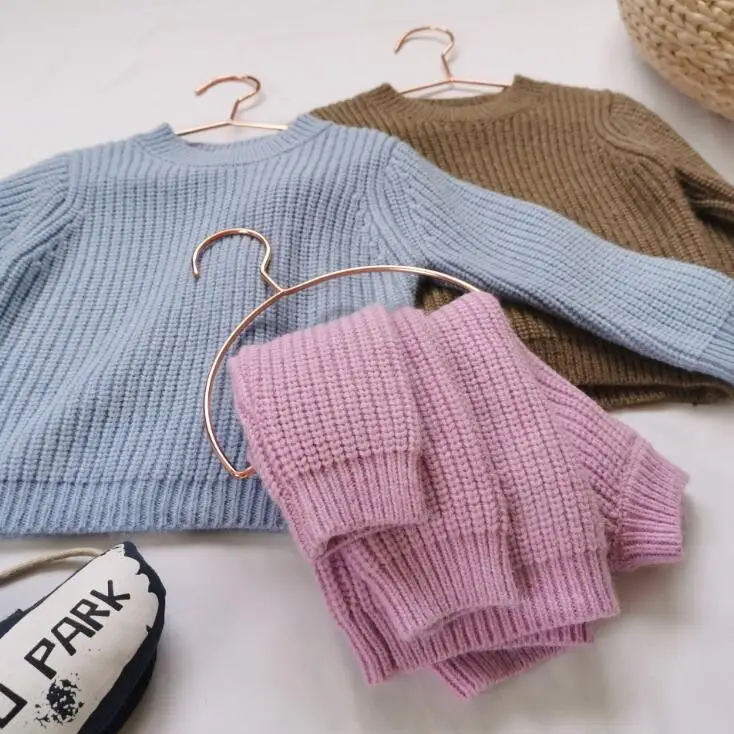 new wholesale girls boys knitted sweater autumn winter fashion kids pullover sweaters 1-6 years HH594