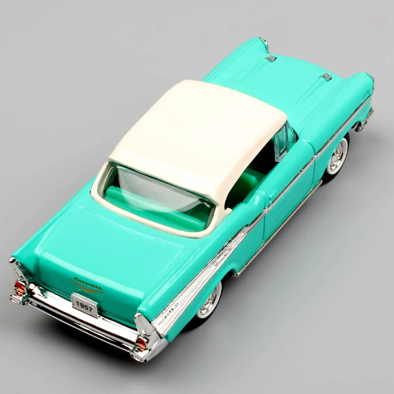 1/43 масштаб дорожный знак Ретро 1957 Chevrolet Bel Air Hardtop coupe автомобиль металлический литой модель-копия игрушки для детей