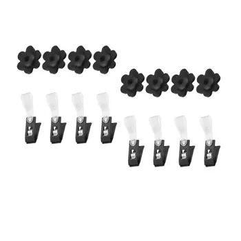 

16 Pcs Clip and Stopper Adjustable Durable Convenient Plum Stopper Snap Buckle Clip for Garden Outdoor Office