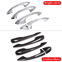 Авто ABS Хромированная внешняя дверная ручка накладка наклейка для Mercedes Benz C Class W205 GLC X253 E Class W213 автомобильные аксессуары LHD