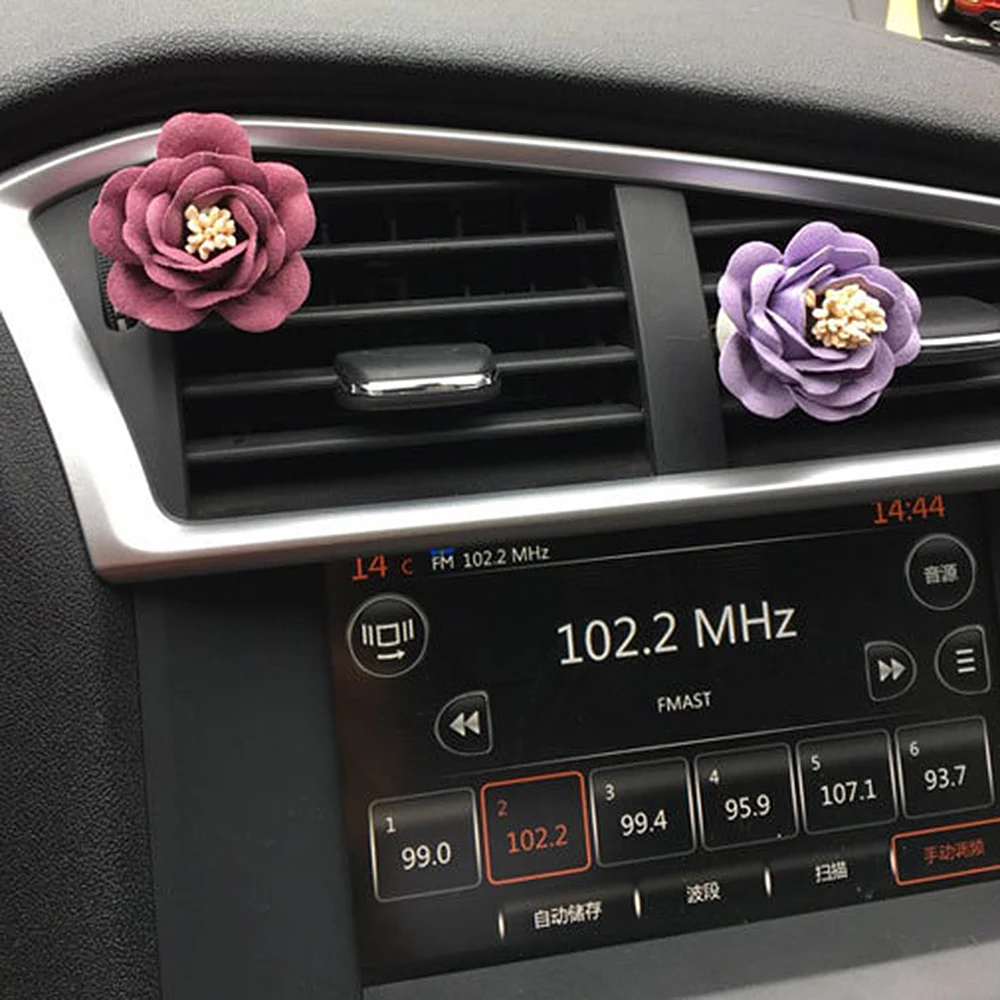 LEEPEE Автомобиль Стайлинг твердые духи 4 цвета автомобиль вентиляционное отверстие Духи Цветок аромат авто выход освежитель воздуха Автомобильные украшения
