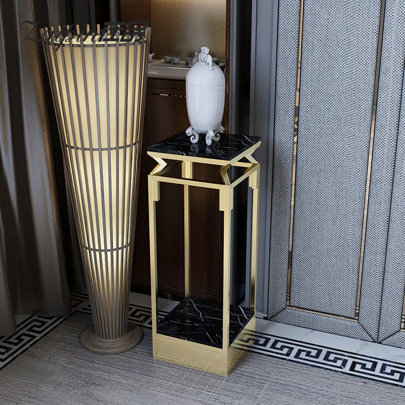 Northern Europe Marble Indoor Simplicity Flower Rack A Living Room Decorate Botany Frame Balcony Ground Storage Flower Rack