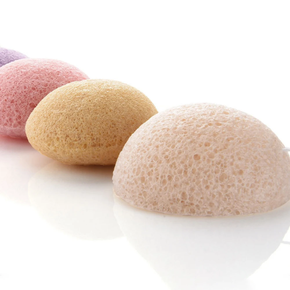 Натуральная косметическая губка Konjac для лица, очищающая, моющая, уход за лицом, пудра, инструменты для макияжа
