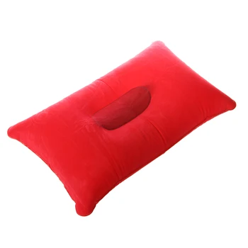 

Inflatable pillow--Double Face + inflatable pillow cushion Mat for Camping Picnic red 40 * 25cm