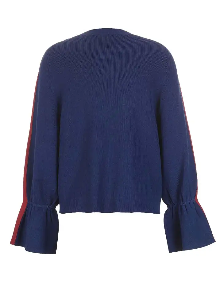 Vero Moda осенне-зимний эластичный вязаный свитер с расклешенными рукавами | 318324516