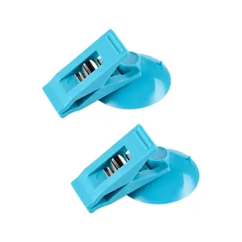 Günstige 2Pcs Auto Innen Multi-Zweck Haken Kunststoff Sucker Abnehmbare Saugnapf Clip