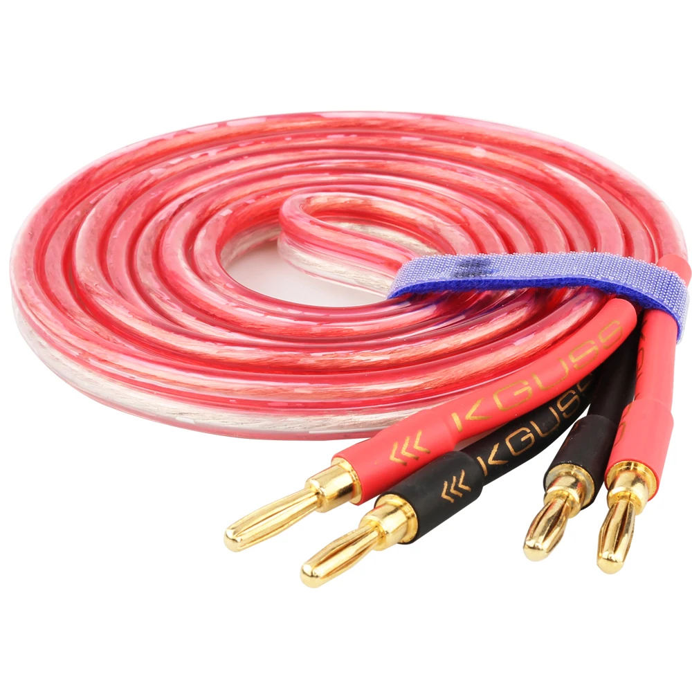 KGUSS KG2106 DIY HiFi Динамик аудио кабель усилитель бескислородный медный для динамика