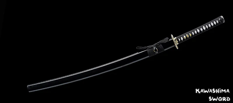 41Inches-Real самурайский меч 1060 Высокоуглеродистая сталь полная острота Тан готов к резке-японская катана--черный