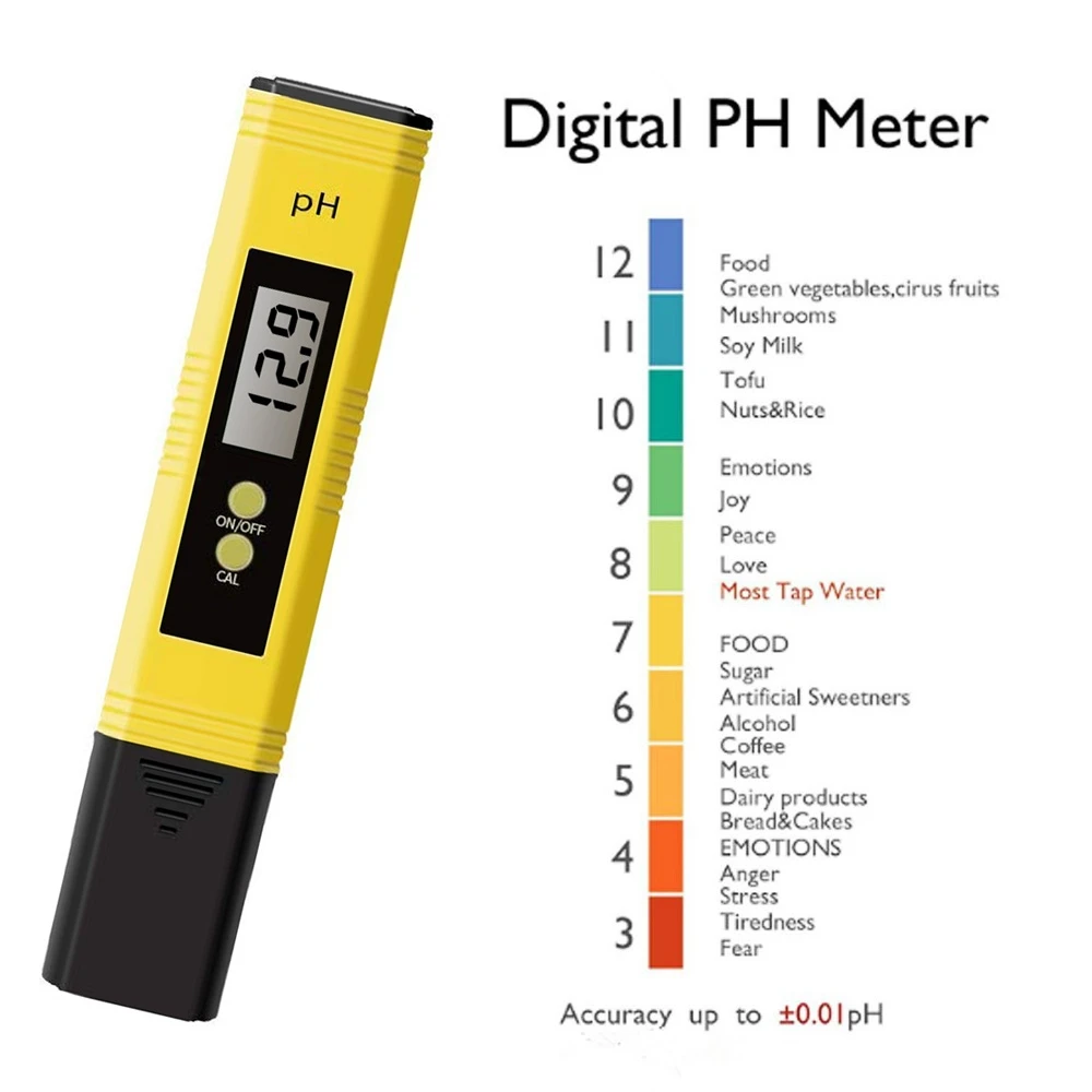 PH Meter Test Pen LCD Digital Display Pen Water Quality PH Test Pen