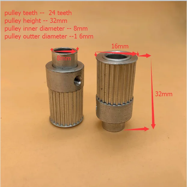 2 шт. струйный принтер 20 24 зубы Серводвигатель шкив для Фаэтон Infiniti Allwin человека Challenger кристаллический принтер мотор шестерни